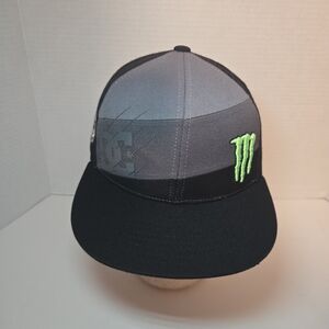 DC Black and Gray Cap with Green Logo